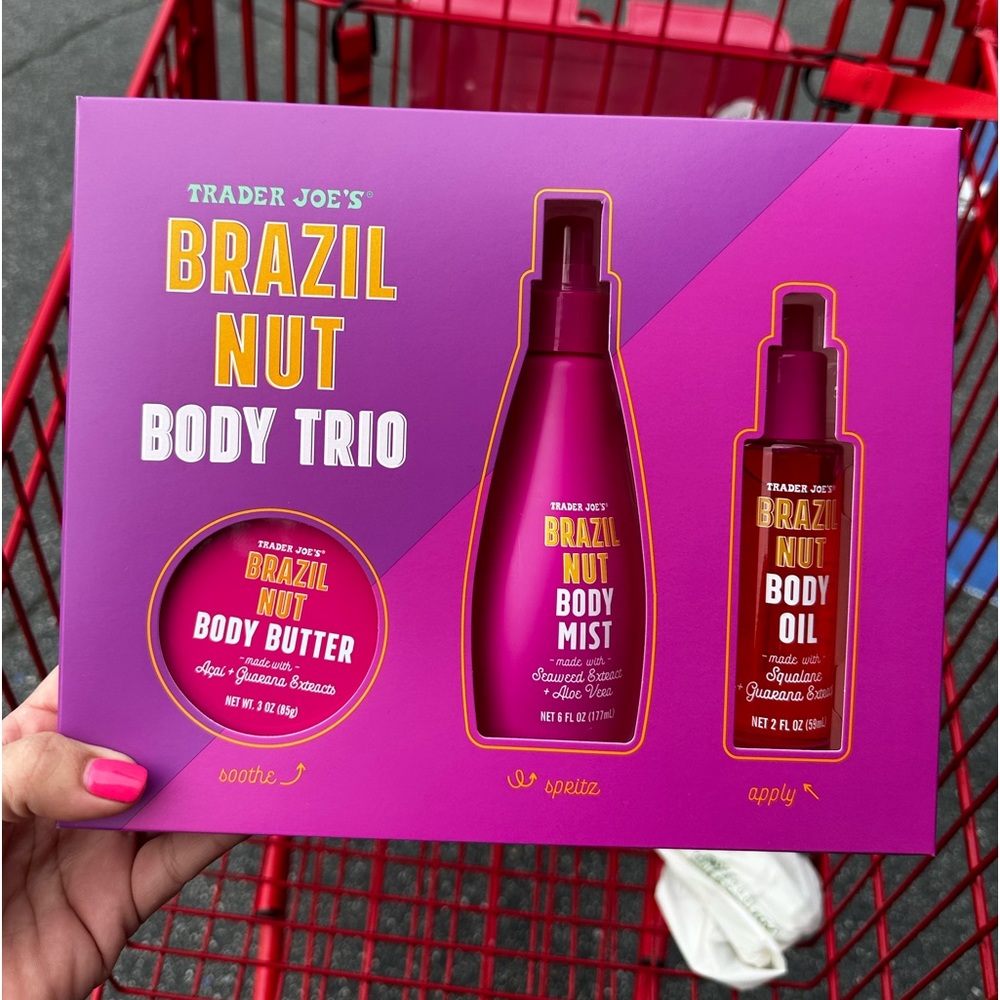 Trader Joe’s Brazilian Brazil nut trio butter body mist oil Christmas